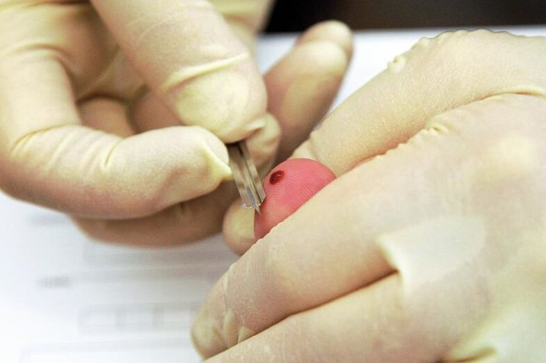 Blood barrier from fingers